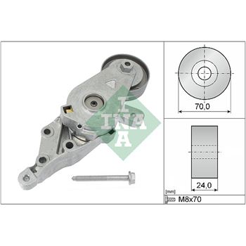 rodillo tensor correa nervada - Brazo tensor, correa poli V INA 534 0140 30