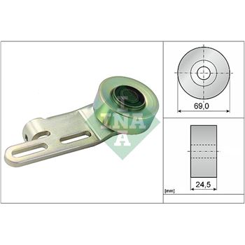 rodillo tensor correa nervada - Polea tensora, correa poli V INA 531 0239 10