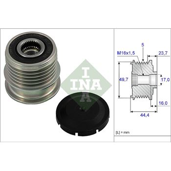 piezas sistema electrico - Rueda libre alternador INA 535 0011 10