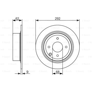 discos de freno coche - (BD1572) Disco de freno BOSCH 0986479742