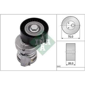 rodillo tensor correa nervada - Brazo tensor, correa poli V INA 534 0123 20