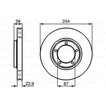 discos de freno coche - (BD628) Disco de freno BOSCH 0986478714