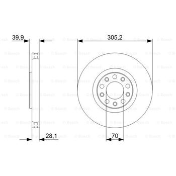 discos de freno coche - (BD1156) Disco de freno BOSCH 0986479293
