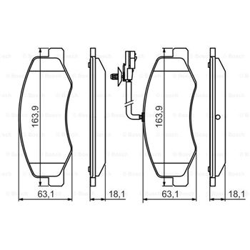 pastillas de freno coche - (BP1418) Pastilla de freno BOSCH 0986494499