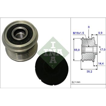 piezas sistema electrico - Rueda libre alternador INA 535 0216 10