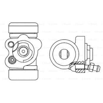 cilindro de rueda - Cilindro de freno de rueda BOSCH F026002393