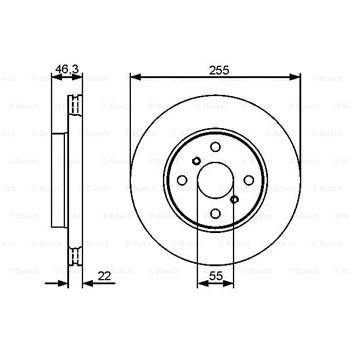 discos de freno coche - (BD1315) Disco de freno BOSCH 0986479430