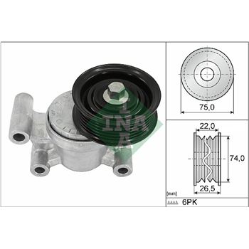 rodillo tensor correa nervada - Brazo tensor, correa poli V INA 534 0293 10