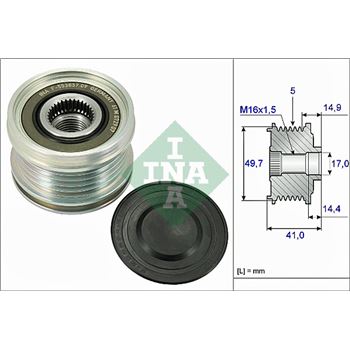 piezas sistema electrico - Rueda libre alternador INA 535 0101 10