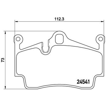 pastillas de freno coche - Juego de pastillas de freno BREMBO P65028