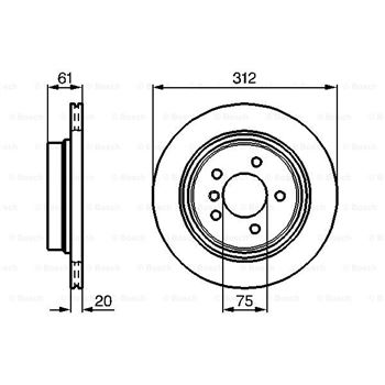 discos de freno coche - (BD676) Disco de freno BOSCH 0986478763