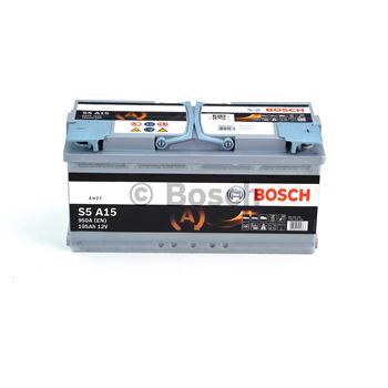 baterias de coche - (S5A15) Batería Stop-Start AGM Bosch 105Ah/950A | BOSCH 0092S5A150