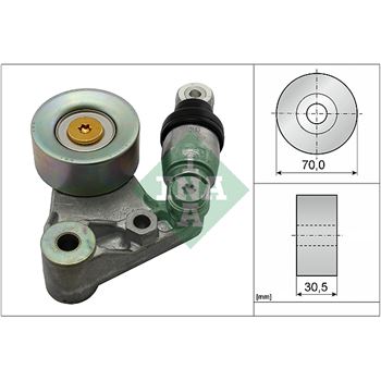 rodillo tensor correa nervada - Brazo tensor, correa poli V INA 534 0629 10