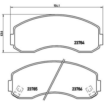 pastillas de freno coche - Juego de pastillas de freno BREMBO P99003