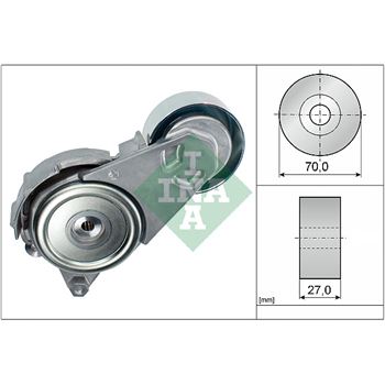 rodillo tensor correa nervada - Brazo tensor, correa poli V INA 534 0408 10