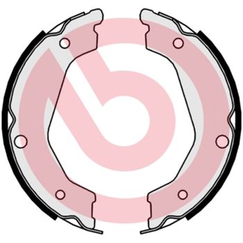 forro zapata de freno - Juego de 4 zapatas de freno BREMBO S30534