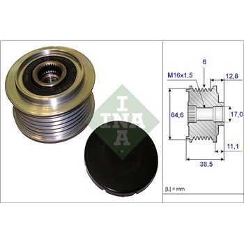 piezas sistema electrico - Rueda libre alternador INA 535 0201 10