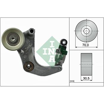 rodillo tensor correa nervada - Brazo tensor, correa poli V INA 534 0534 10