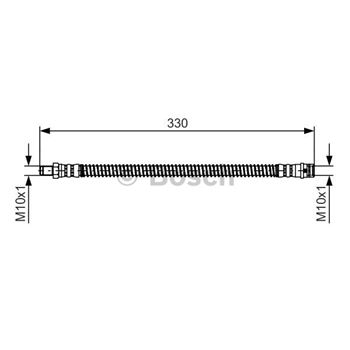 tubos flexibles de frenos - Tubo flexible de frenos BOSCH 1987481394