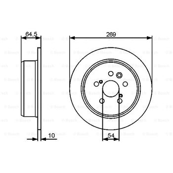 discos de freno coche - (BD1341) Disco de freno BOSCH 0986479483