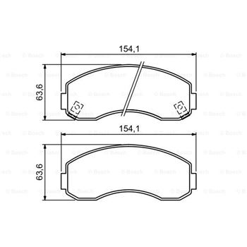 pastillas de freno coche - (BP1204) Pastilla de freno BOSCH 0986494314