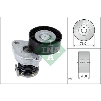 rodillo tensor correa nervada - Brazo tensor, correa poli V INA 534 0370 10