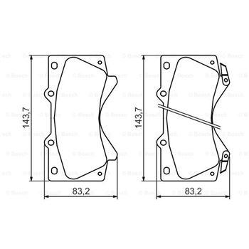 pastillas de freno coche - (BP1371) Pastilla de freno BOSCH 0986494449