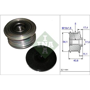 piezas sistema electrico - Rueda libre alternador INA 535 0089 10