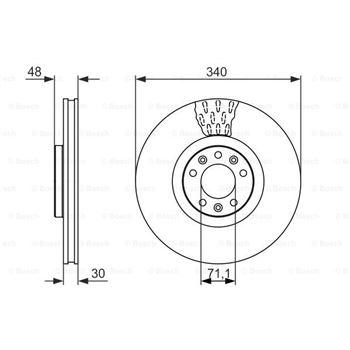 discos de freno coche - (BD1655) Disco de freno BOSCH 0986479092