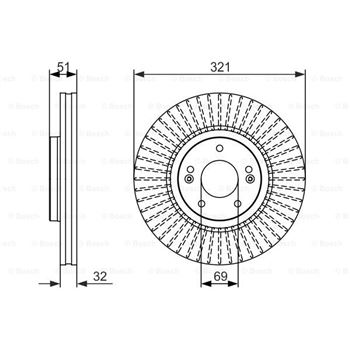 discos de freno coche - (BD1527) Disco de freno BOSCH 0986479692