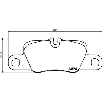 pastillas de freno coche - Juego de pastillas de freno BREMBO P65029