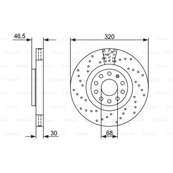 discos de freno coche - (BD1136) Disco de freno BOSCH 0986479258