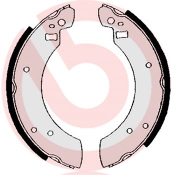 forro zapata de freno - Juego de 4 zapatas de freno BREMBO S24502