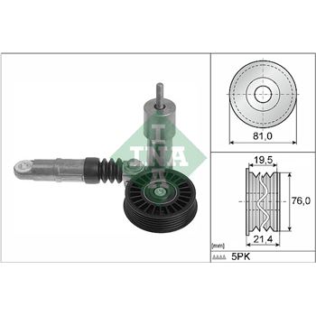 rodillo tensor correa nervada - Brazo tensor, correa poli V INA 534 0014 10