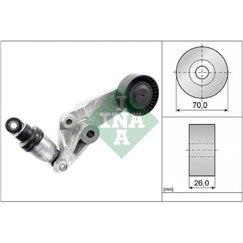 rodillo tensor correa nervada - Brazo tensor, correa poli V INA 534 0016 10