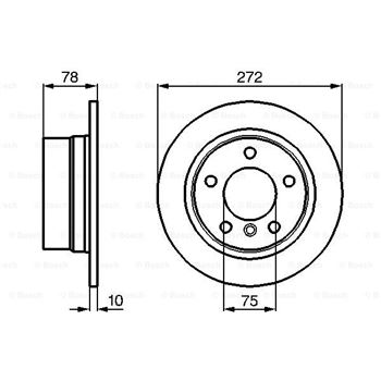 discos de freno coche - (BD559) Disco de freno BOSCH 0986478641