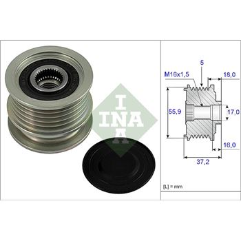 piezas sistema electrico - Rueda libre alternador INA 535 0009 10