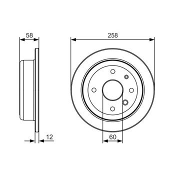 discos de freno coche - (BD1851) Disco de freno BOSCH 0986479T52