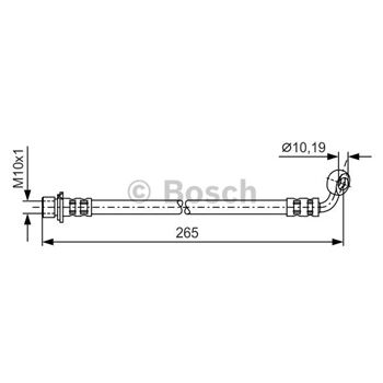 tubos flexibles de frenos - Tubo flexible de frenos BOSCH 1987481128