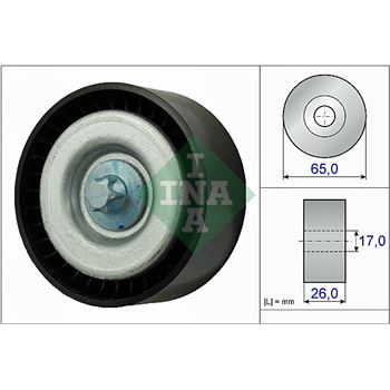 rodillo inversor guia correa nervada - Polea inversión/guía, correa poli V INA 532 0777 10