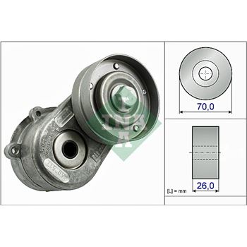 rodillo tensor correa nervada - Brazo tensor, correa poli V INA 534 0448 10