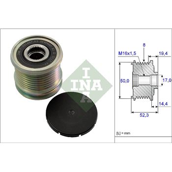 piezas sistema electrico - Rueda libre alternador INA 535 0111 10