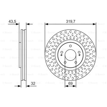 discos de freno coche - (BD1799) Disco de freno BOSCH 0986479T01