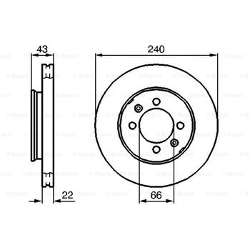 discos de freno coche - (BD716) Disco de freno BOSCH 0986478813