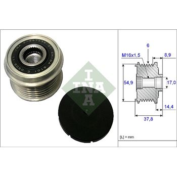 piezas sistema electrico - Rueda libre alternador INA 535 0217 10