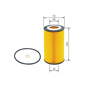 filtro de aceite coche - (P7007) Filtro de aceite BOSCH F026407007