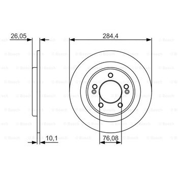 discos de freno coche - (BD1734) Disco de freno BOSCH 0986479A47