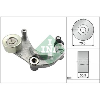 rodillo tensor correa nervada - Brazo tensor, correa poli V INA 534 0316 10