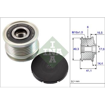 piezas sistema electrico - Rueda libre alternador INA 535 0178 10