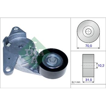 rodillo tensor correa nervada - Brazo tensor, correa poli V INA 534 0441 10